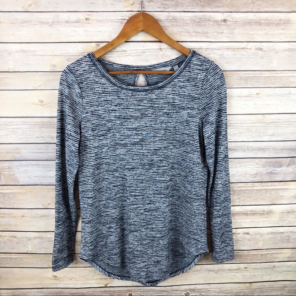 Athleta Breezy Cutout Back Long Sleeve Top Sz XS